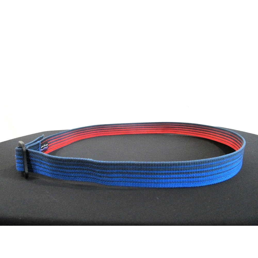 Rare Patagonia Friction Belt Reversible Blue/Red Striped Webbing Nylon OS